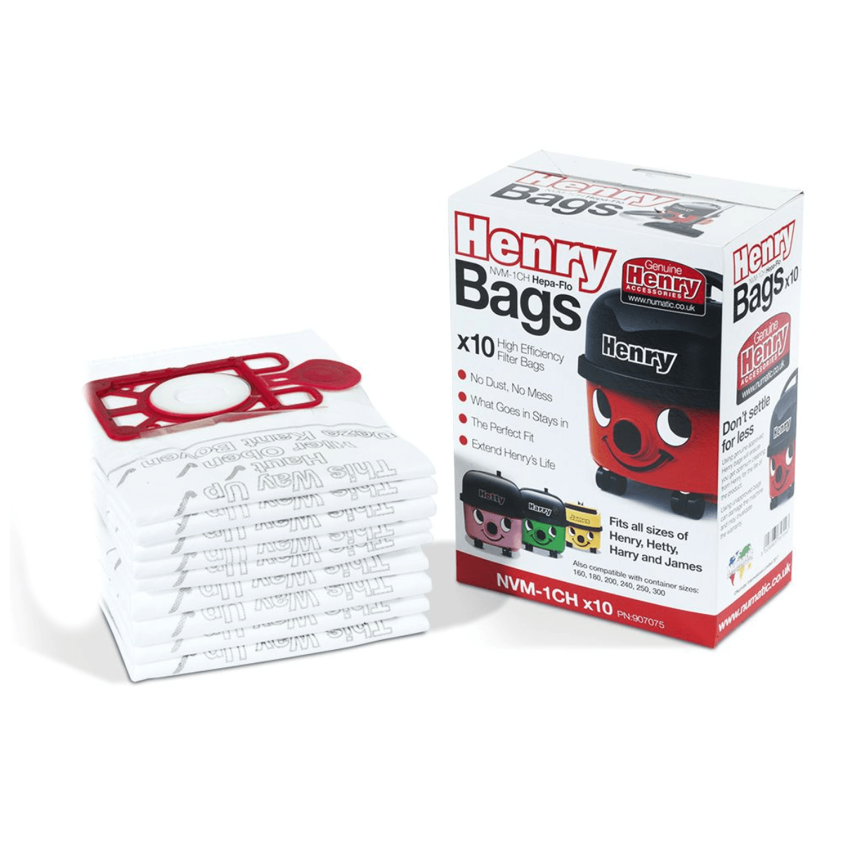 Genuine Henry Bags NVM-1CH Hepaflo 907075