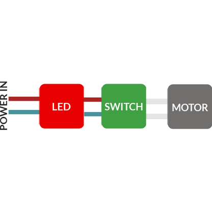 Genuine Henry Power Indicator LED Light - Bypass PCB Modification - Henry Hoover Parts