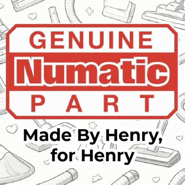 Genuine Numatic Henry Rear Wheel 227640 and Hub 227868 – Henry Bags
