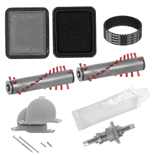 Gtech AirRam Mk1 Service Kit: Brushroll, End Caps, Cog, Belt & Filters
