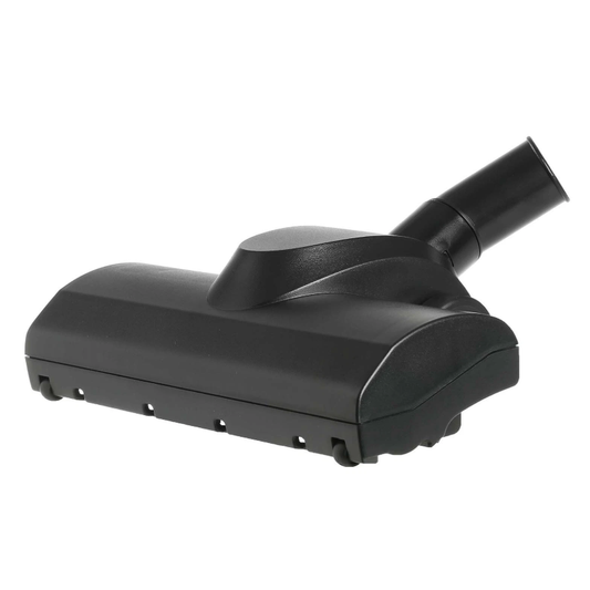 Black vacuum cleaner head on a white background